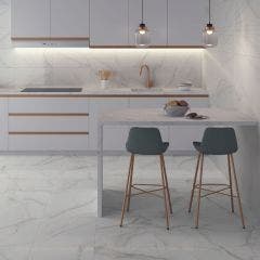 Lumiere Matt Rectified Porcelain Floor and Wall Tile (White)