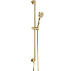 Just Taps Evo Slide Rail with Round Shower Handle and Hose with Bottom Outlet