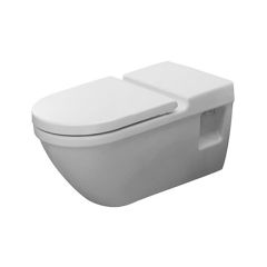 Duravit Starck3 700mm Projection Wall Hung Toilet Pan with Soft Close Seat