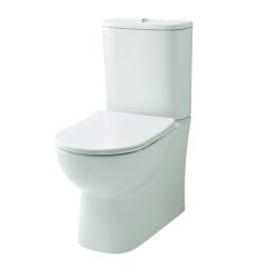 Bari Rimless Close Coupled Back to Wall Toilet with Soft Close Seat