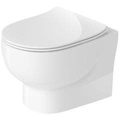 Duravit Durasolenu Rimless Wall Hung Toilet Pan with Seat (No Cistern)