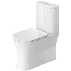 Duravit Durameruna Rimless Comfort Height Close Coupled Back to Wall Toilet with Slim Seat and Cistern