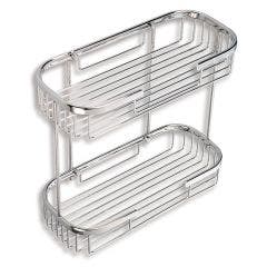 Metalia Wire Line 2 Tier Rack Large (Chrome)