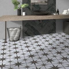 Glasgow Porcelain 45x45cm Floor and Wall Tile (Grey)