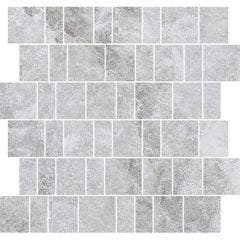 Iconic Rectified Porcelain Mosaic Tile 29.5x30cm (Grey)