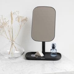 Brabantia Mirror with Storage Tray (Dark Grey)