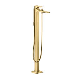 Hansgrohe Metropol Single Lever Bath Mixer Tap Freestanding with Lever Handle (Polished Gold)