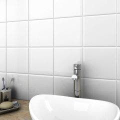 Kai Ceramic Gloss 15x15cm Wall Tile (White)