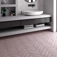 Stromboli Porcelain 9.2x36.8cm Floor and Wall Tile (Rose Breeze)