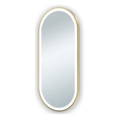 Florence 450x1000mm Oblong Illuminated Mirror with Sensor (Brushed Brass)