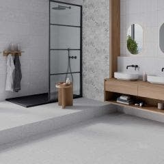 Ikon Rectified Porcelain 59.2x59.2cm Floor Tile (Grey)