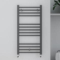 Veneto 1230x500mm Straight Towel Warmer (Anthracite)