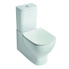 Ideal Standard Tesi Close Coupled Back To Wall Toilet Pan with Horizontal Outlet