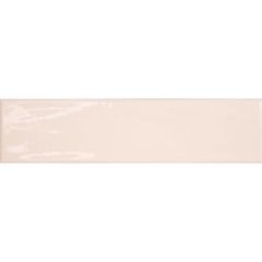 Rustico 7.5x30cm Gloss Ceramic Wall Tile (Pink)