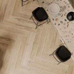 Ronin Matt Rectified Porcelain 20x120cm Floor and Wall Tile (Oak Matte)