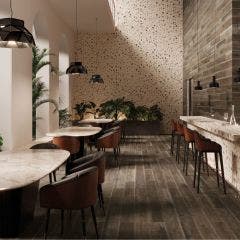 Ronin Matt Rectified Porcelain 20x120cm Floor and Wall Tile (Noce Matte)