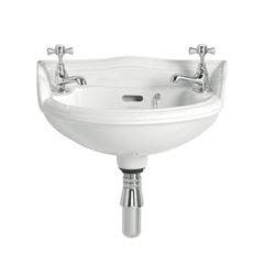 Heritage Dorchester 465mm 2 Taphole Baby Basin