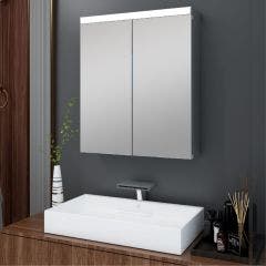 Nore 600x700mm LED Mirror Cabinet (Chrome)