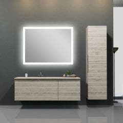 Fergus 800x600mm LED Mirror (Chrome)