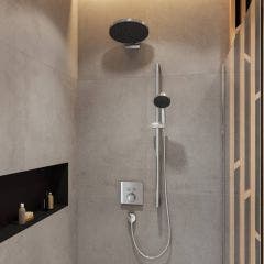 Hansgrohe Pulsify 260 Overhead Wall Connection (Chrome)