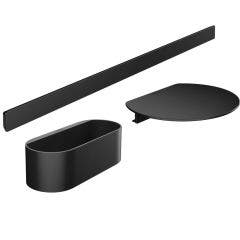 Hansgrohe WallStoris Bath Tub Bundle (Matt Black)