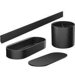 Hansgrohe WallStoris Bathroom Bundle (Matt Black)