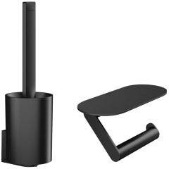 Hansgrohe WallStoris Toilet Bundle (Matt Black)