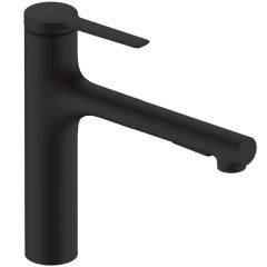 Hansgrohe Zesis M33 160 2jet Pull Out Kitchen Tap (Matt Black)