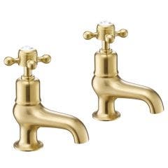 Just Taps Grosvenor Cross Bath Taps (Brushed Brass)