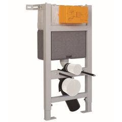 Just Taps 820mm Floor Standing Toilet Frame with Brackets and Bend