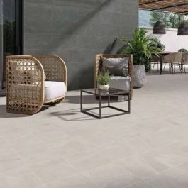 Bellevue Slip-Stop 30x60cm Porcelain Floor Tile (White)