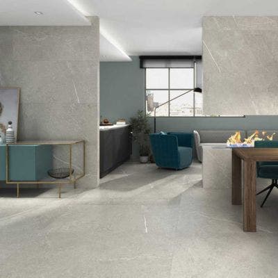 Nival Rectified Matt Porcelain Floor & Wall Tile 60x120cm (Gris)